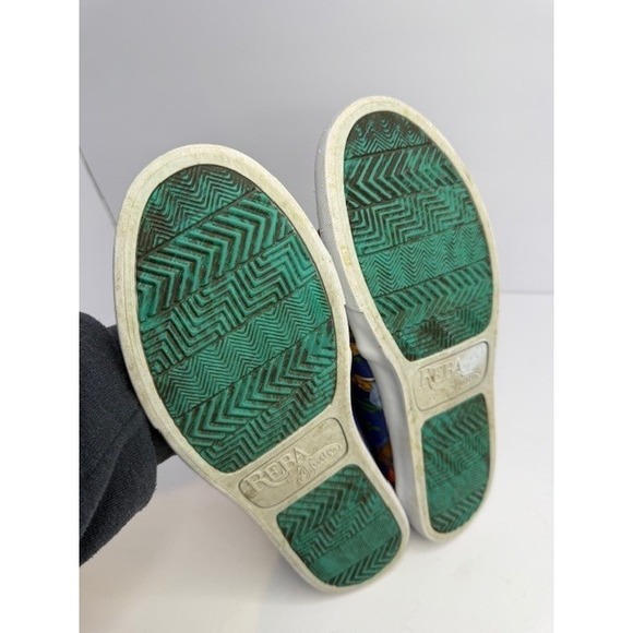 Reba by Justin Blue Western Cowgirl Print Canvas Slip On Sneakers Shoes 10.5 - Picture 7 of 8